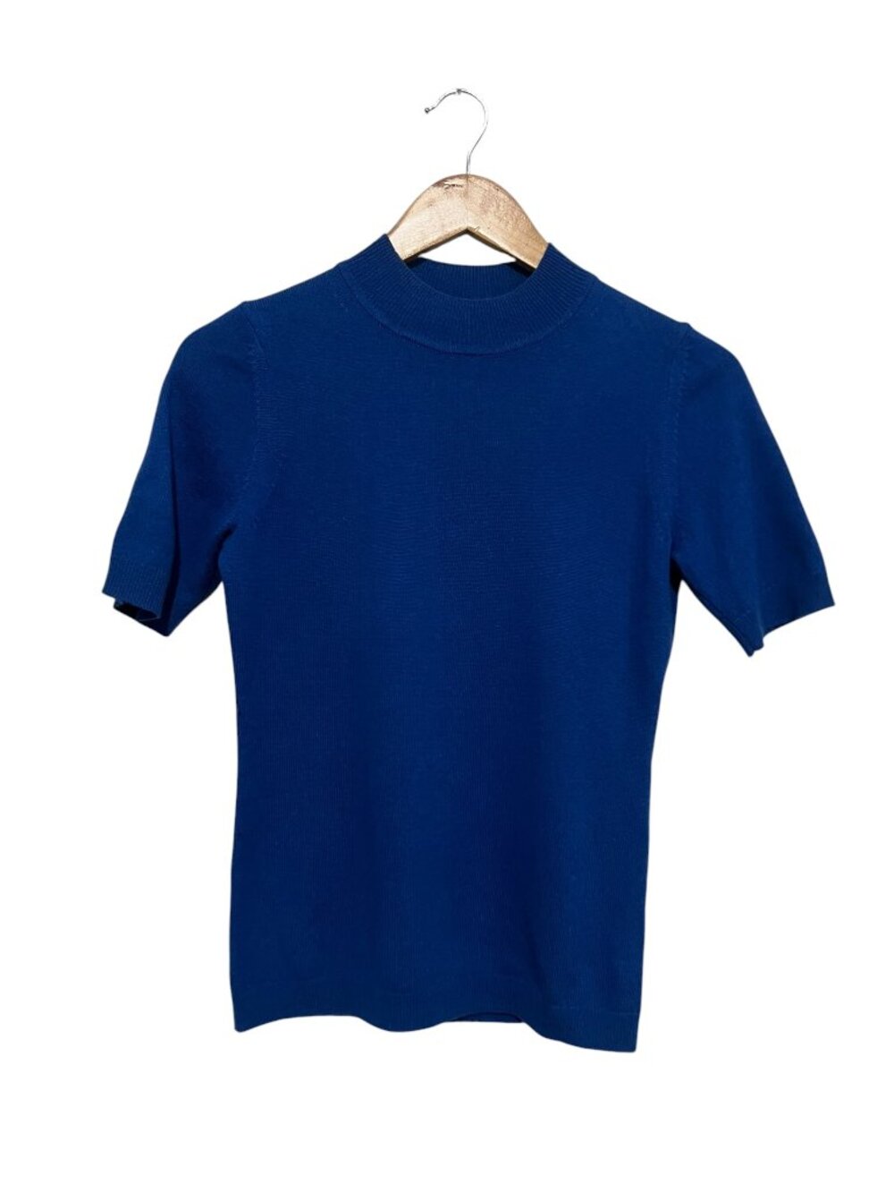 DVF Diane Von Furstenberg Cobalt Blue Size Small Mock Neck